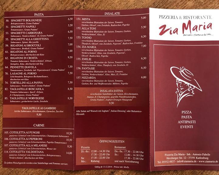 Pizzeria Zia Maria